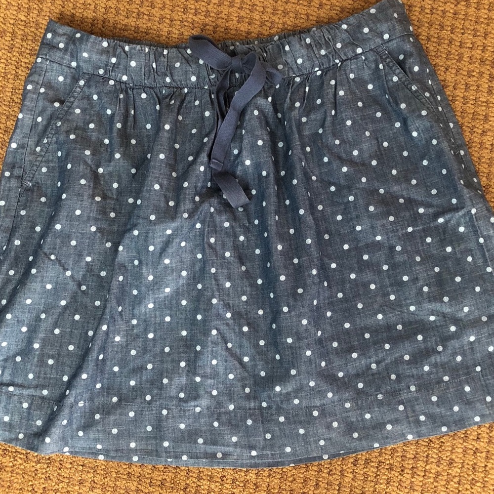 Loft polka dot skirt